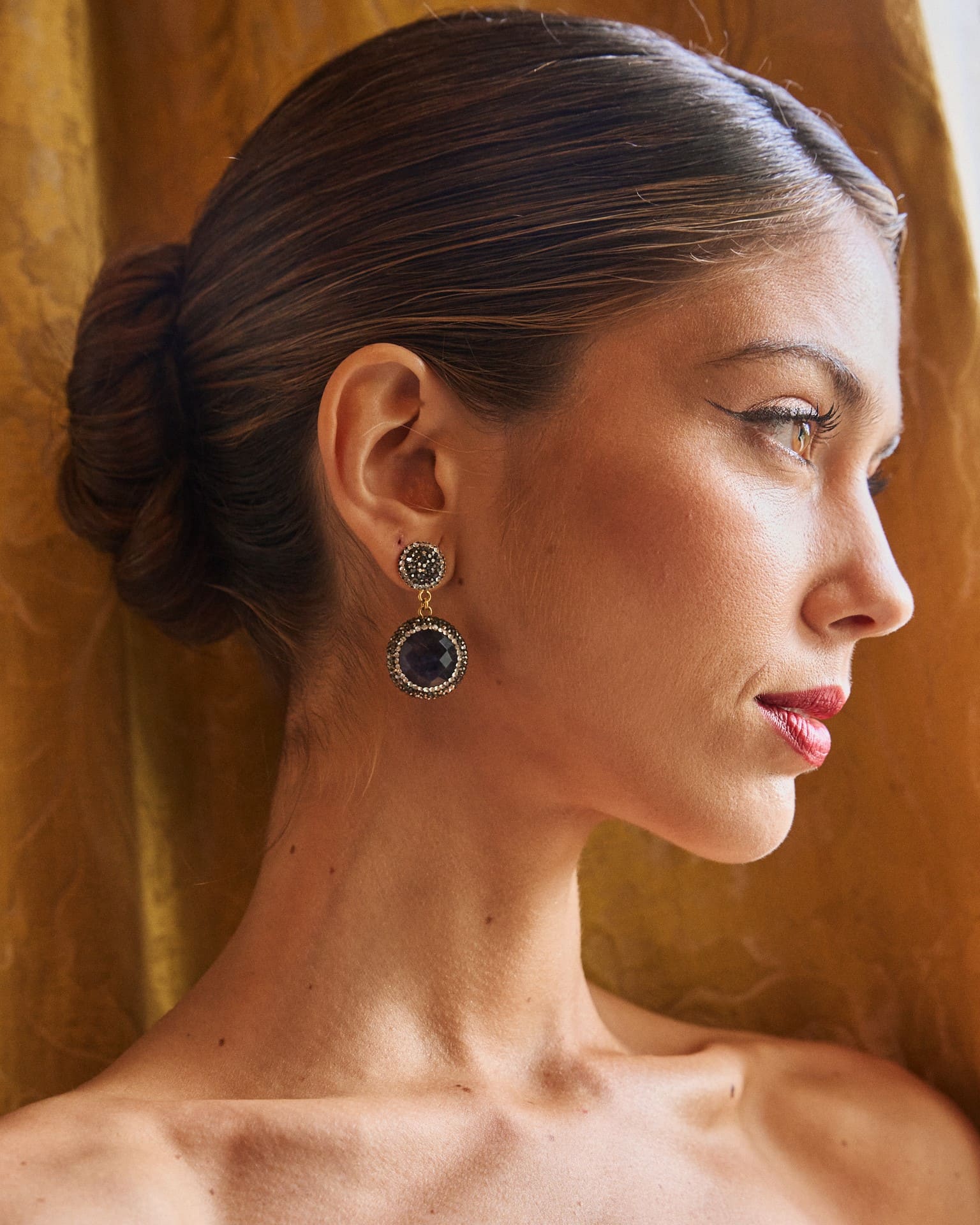 Pendientes Cuna Morado - Image 5