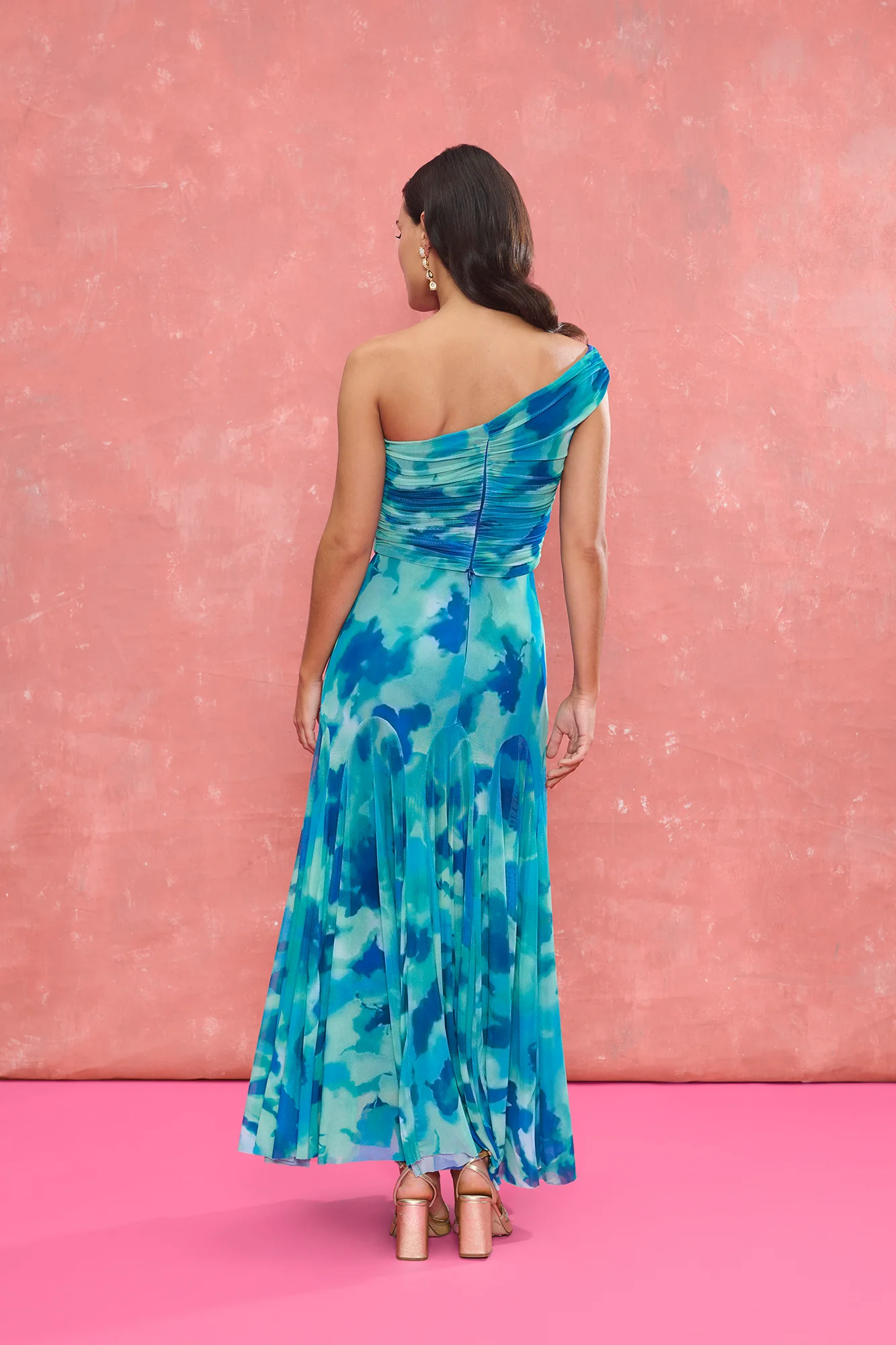 Falda Marisol Estampado Turquesa - Image 3