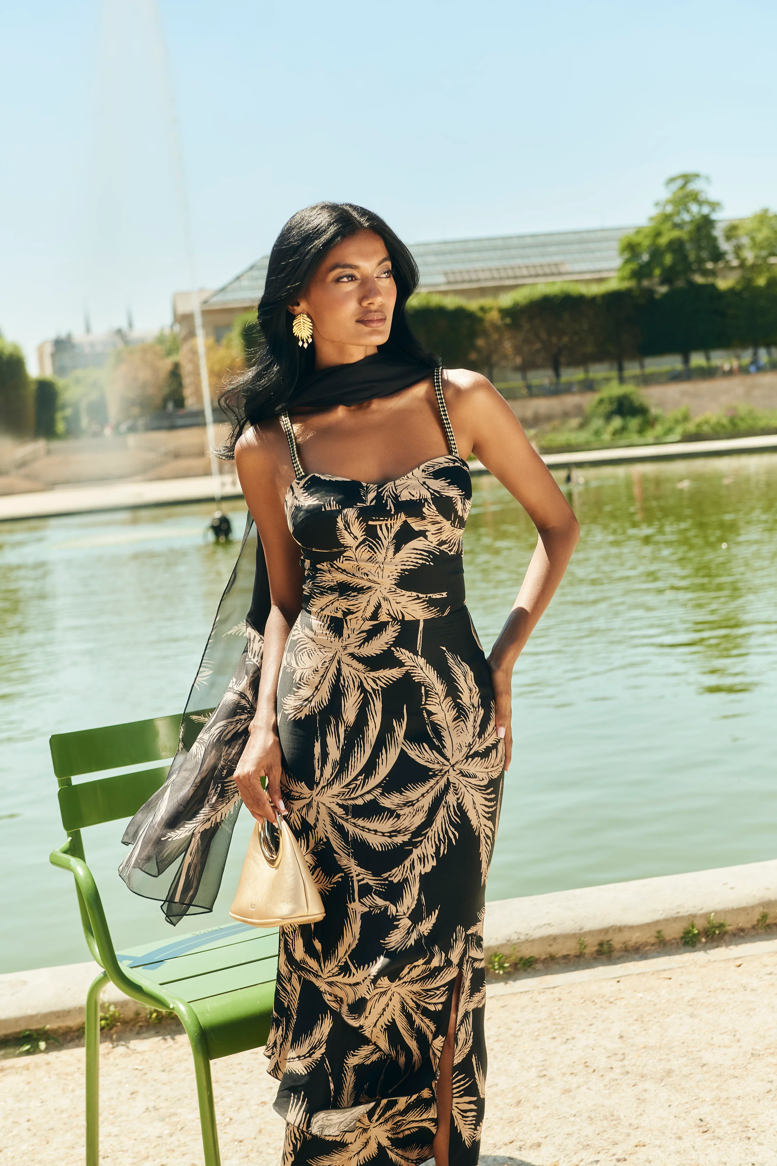 Vestido Chloe Estampado Negro - Image 4