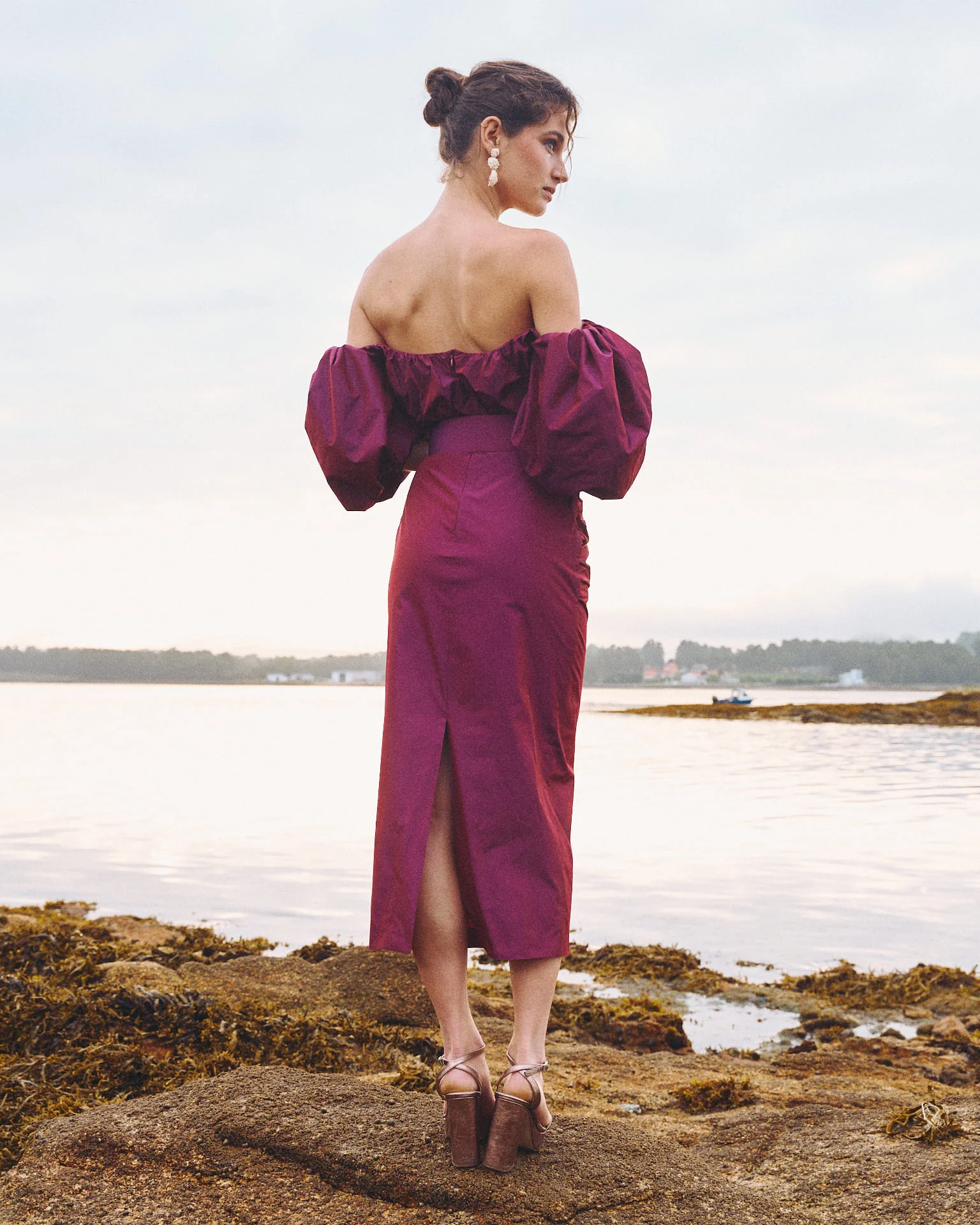 Vestido Midi Sabela Berenjena - Image 3